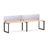 Anvil 2 User Single-Sided Desks, 50x50mm Triangular Loop Leg Design. Includes: AcoustiQ Screen