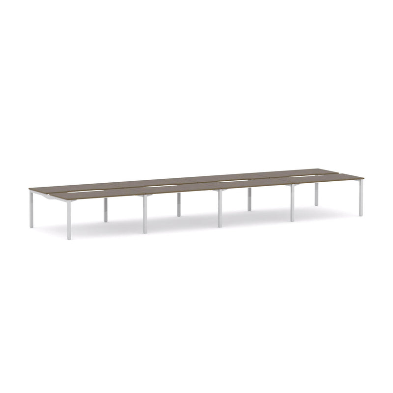 Axis Stretch 8-Person Double-sided Desk Workstation