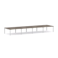 Axis Stretch 8-Person Double-sided Desk Workstation