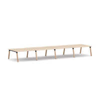 Plantation 8-Person Double-sided Desk Workstation