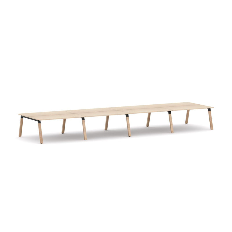 Plantation 8-Person Double-sided Desk Workstation