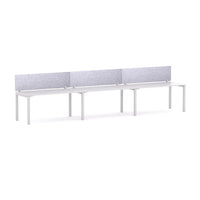 Axis 3 User Single-Sided Desks, 50x50mm Square Leg Design. Includes: AcoustiQ Screen