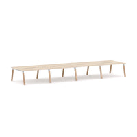 Plantation 8-Person Double-sided Desk Workstation