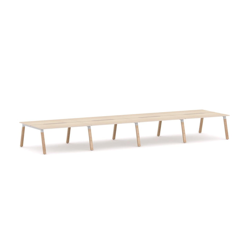 Plantation 8-Person Double-sided Desk Workstation