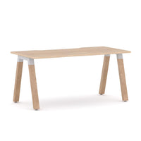 Plantation Straight Workstation Oak