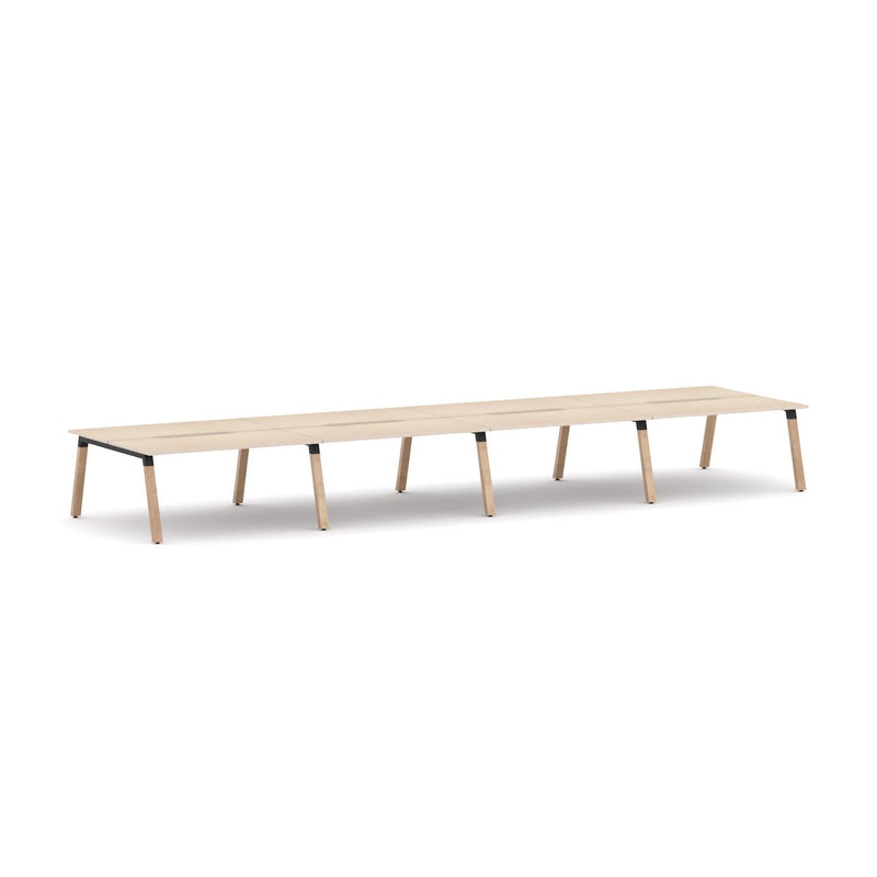 Plantation 8-Person Double-sided Desk Workstation