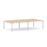 Axis Stretch 4-Person Double-sided Desk Workstation