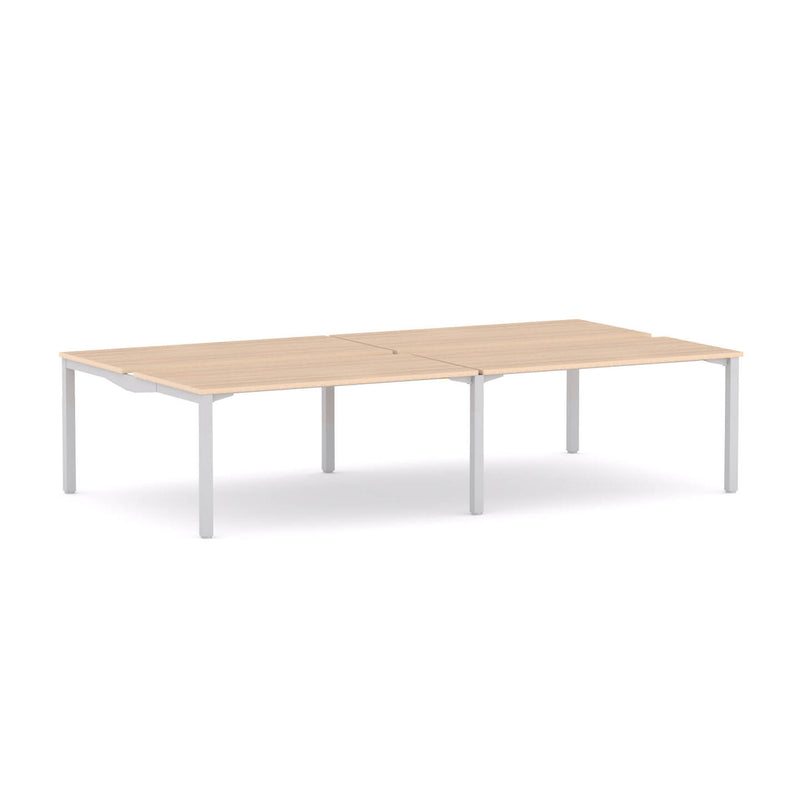 Axis Stretch 4-Person Double-sided Desk Workstation