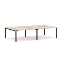 Axis Stretch 4-Person Double-sided Desk Workstation