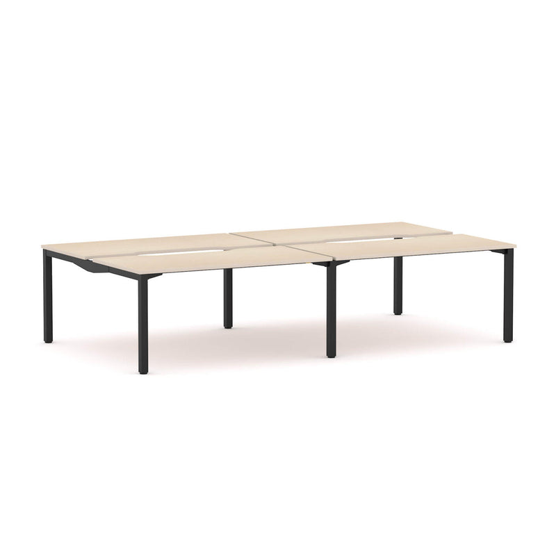 Axis Stretch 4-Person Double-sided Desk Workstation