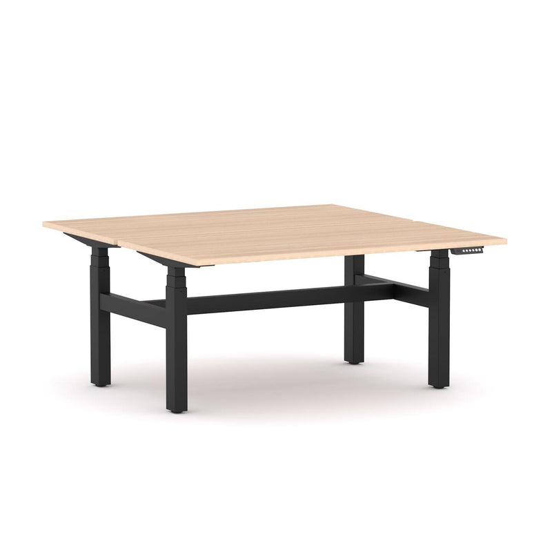 AgileMotion+ 3C/2M Electric Rectangle 2-Person Double-sided Desk Workstation