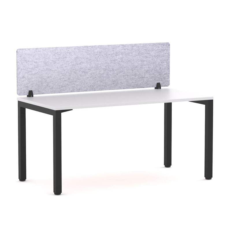 Axis 1 User Single Desk, 50x50mm Square Leg Design. Includes: AcoustiQ Screen