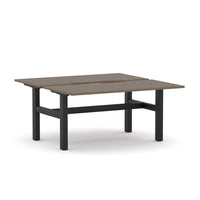 Agile Fixed Rectangle 2-Person Double-sided Desk Workstation