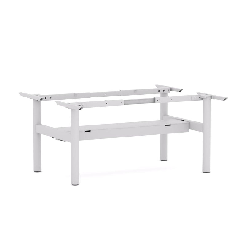 Agile Fixed Round 2-Person Double-sided Desk Workstation - Frame Only