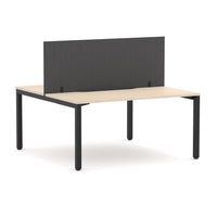 Axis 2 User Double-Sided Desks, 50x50mm Square Leg Design. Includes: Edge25 Screen