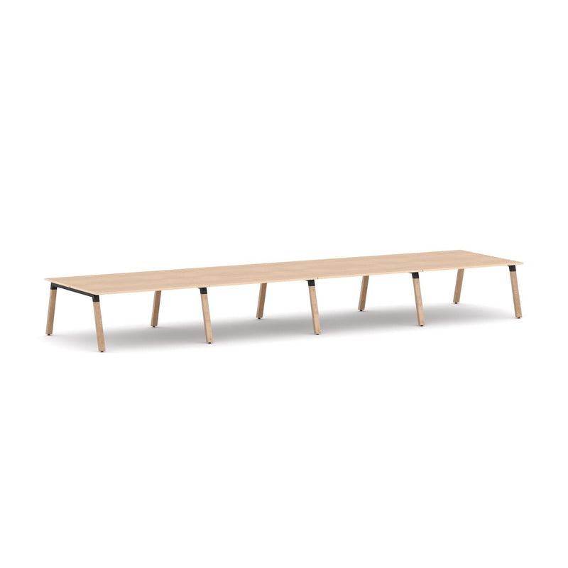 Plantation 8-Person Double-sided Desk Workstation
