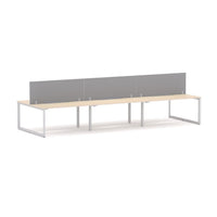 Anvil 6-Person Double-sided Desk Workstation Includes: Edge25 Screen