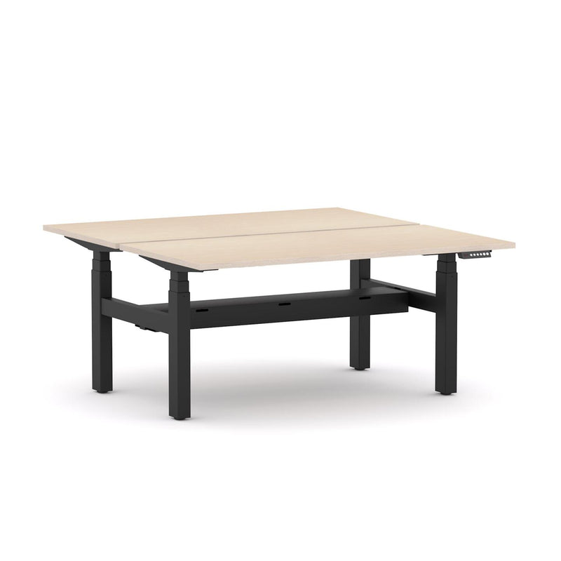 AgileMotion+ 3C/2M Electric Rectangle 2-Person Double-sided Desk Workstation