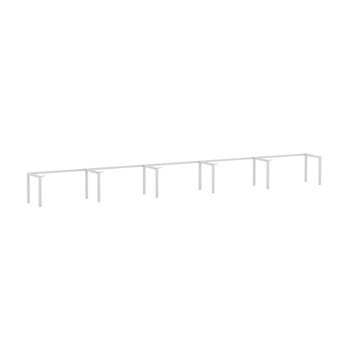 Axis 5-Person Single-sided Desk Workstation Frame Only