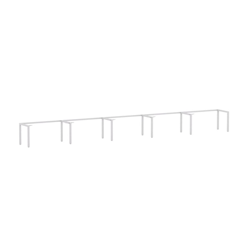 Axis 5-Person Single-sided Desk Workstation Frame Only