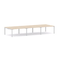Axis Stretch 6-Person Double-sided Desk Workstation