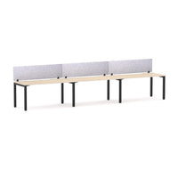 Axis 3 User Single-Sided Desks, 50x50mm Square Leg Design. Includes: AcoustiQ Screen