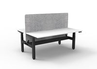 BOOST Plus + Electric Height Adjustable Back to Back Workstation with 900mm height Eco Screens (2 Person)