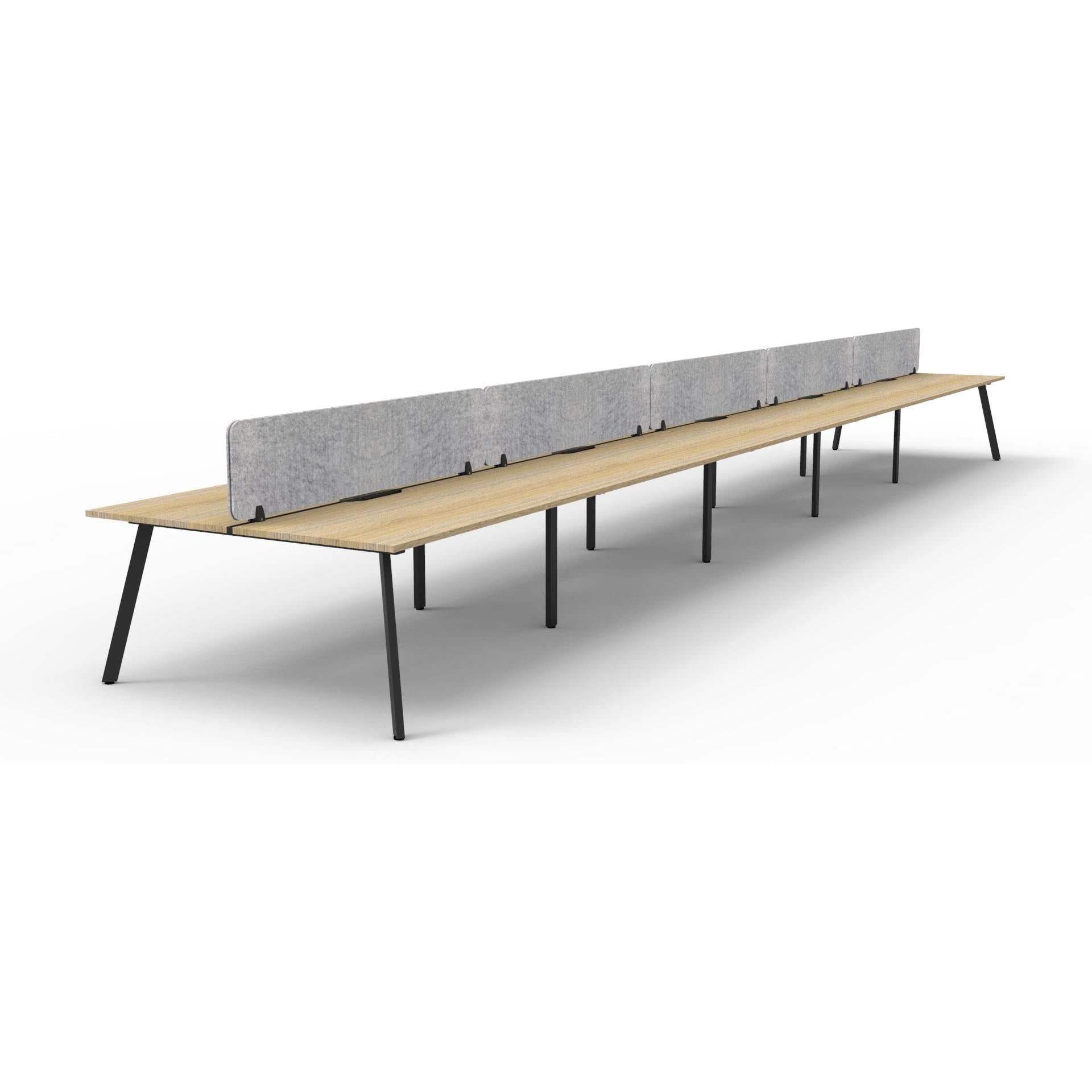 Eternity Back to Back Workstation with Eco Panel Screen - 10 Persons