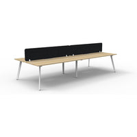 Eternity Back to Back Workstation with Eco Panel Screen - 4 Persons