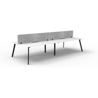 Eternity Back to Back Workstation with Eco Panel Screen - 4 Persons