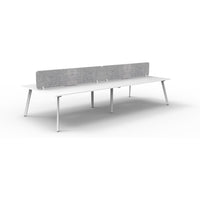 Eternity Back to Back Workstation with Eco Panel Screen - 4 Persons
