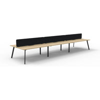 Eternity Back to Back Workstation with Eco Panel Screen - 6 Persons