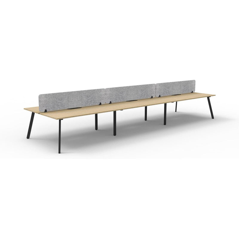 Eternity Back to Back Workstation with Eco Panel Screen - 6 Persons