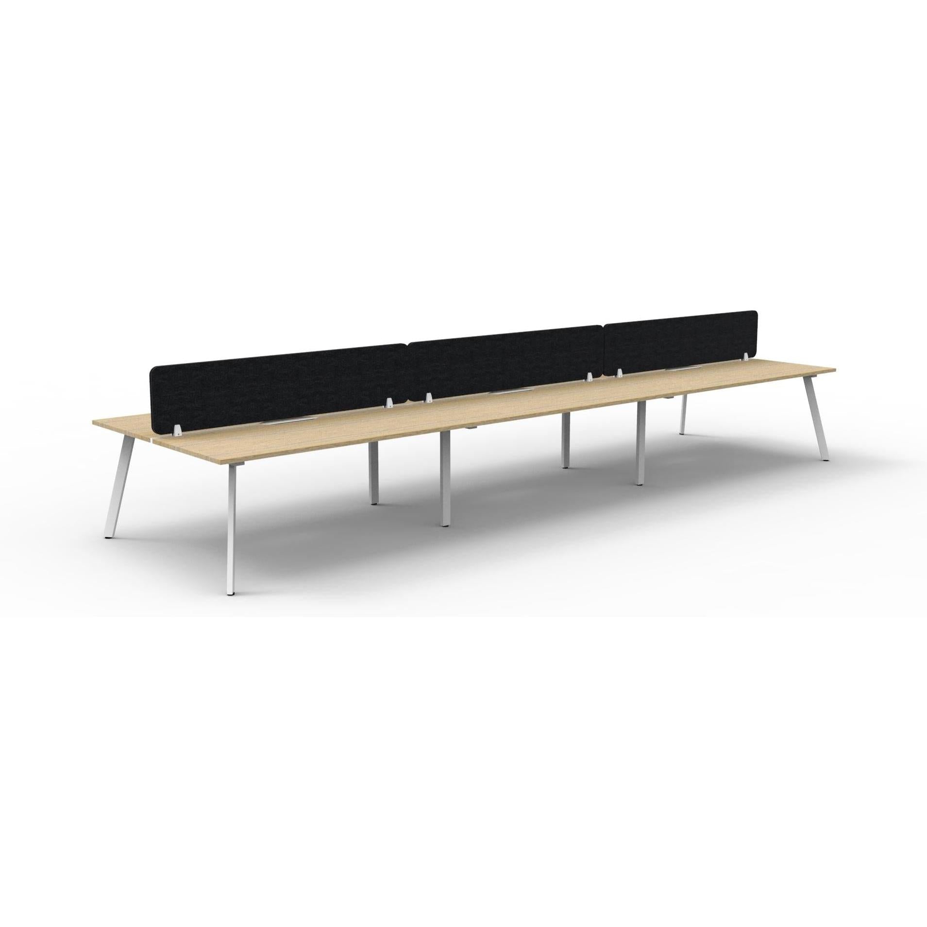 Eternity Back to Back Workstation with Eco Panel Screen - 6 Persons