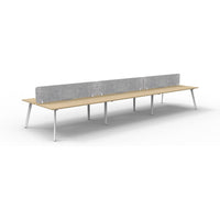Eternity Back to Back Workstation with Eco Panel Screen - 6 Persons