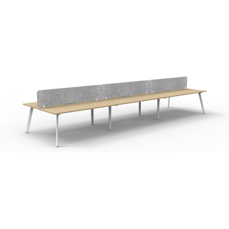 Eternity Back to Back Workstation with Eco Panel Screen - 6 Persons