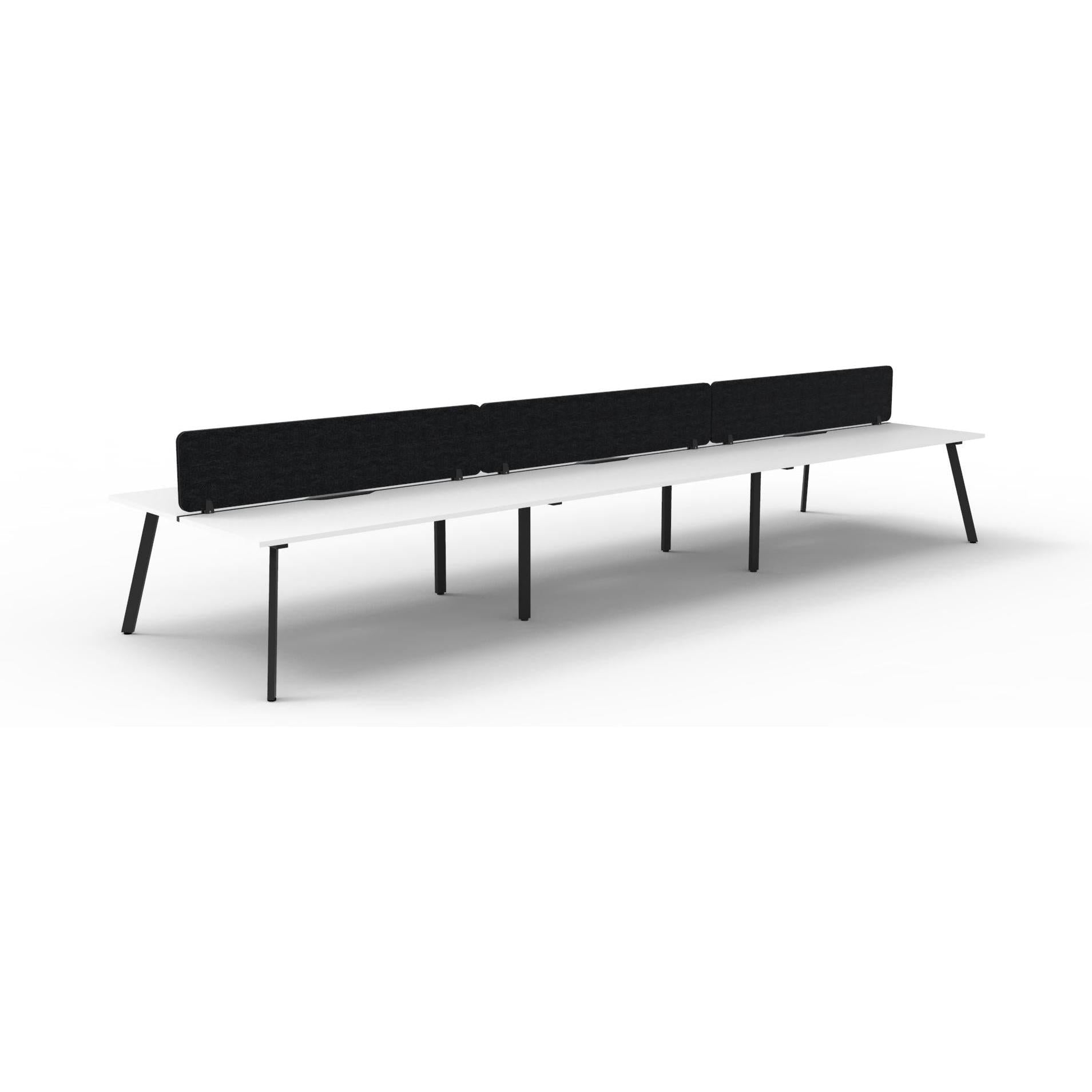 Eternity Back to Back Workstation with Eco Panel Screen - 6 Persons