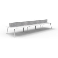 Eternity Back to Back Workstation with Eco Panel Screen - 6 Persons