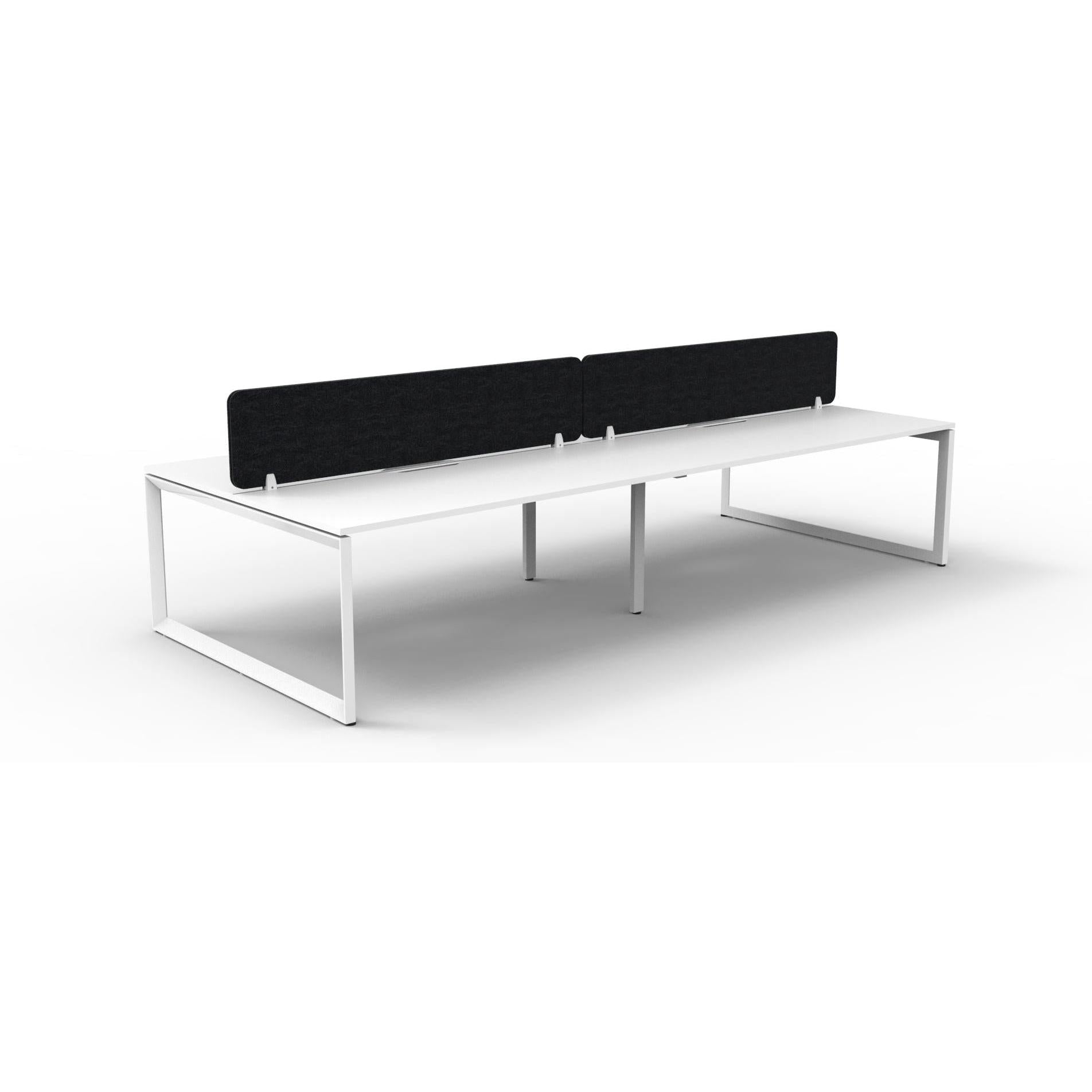 Infinity Back to Back Loop Leg Workstation - 4 Persons