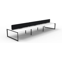 Infinity Back to Back Loop Leg Workstation - 6 Persons