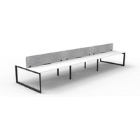 Infinity Back to Back Loop Leg Workstation - 6 Persons