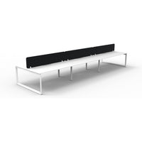 Infinity Back to Back Loop Leg Workstation - 6 Persons