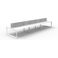 Infinity Back to Back Loop Leg Workstation - 6 Persons