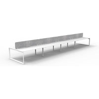 Infinity Back to Back Loop Leg Workstation - 8 Persons