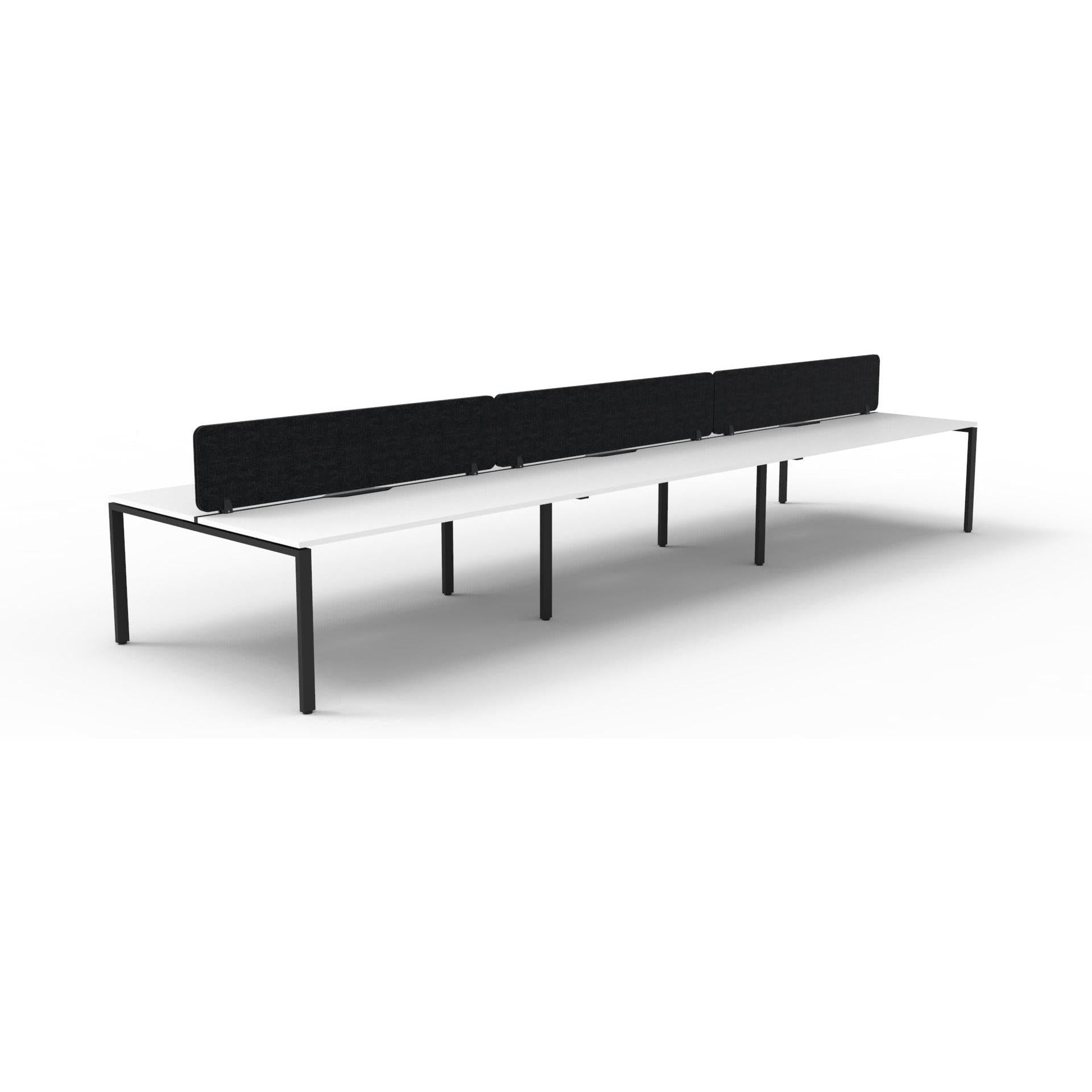 Infinity Back to Back Profile Leg Workstation - 6 Persons