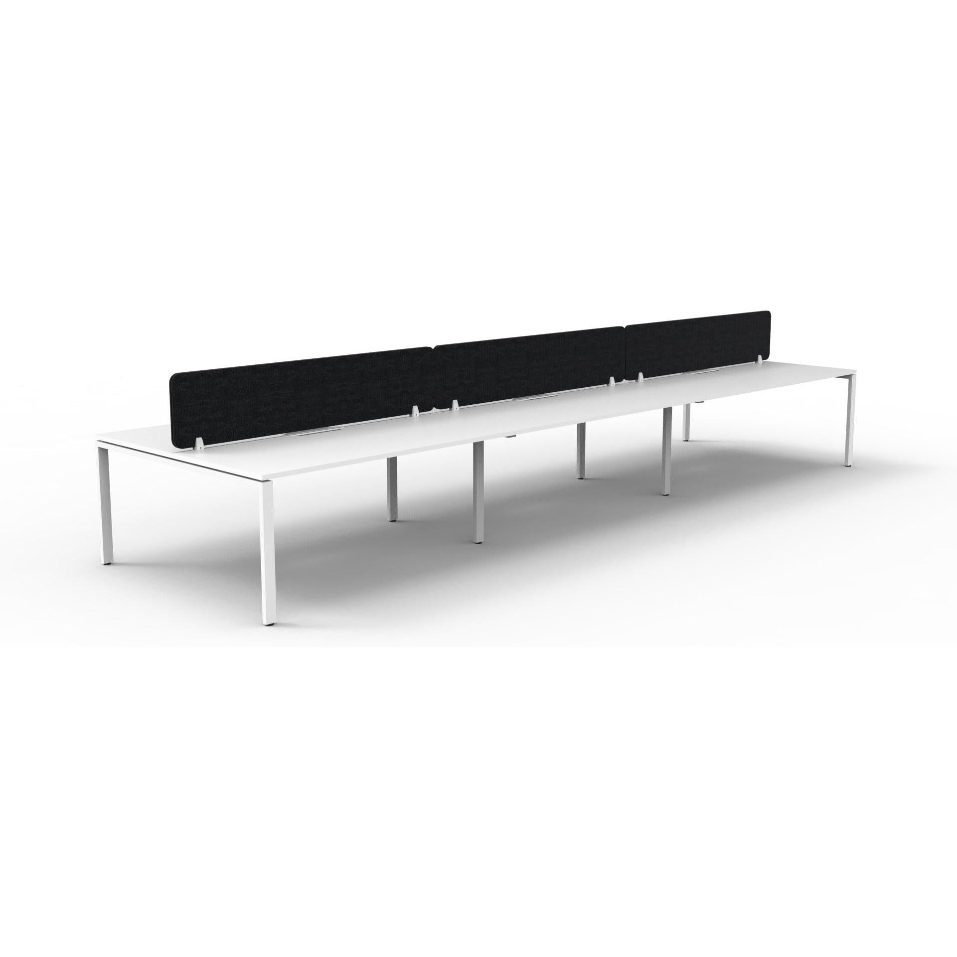 Infinity Back to Back Profile Leg Workstation - 6 Persons