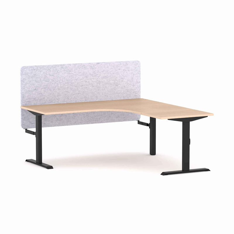 Klass Fixed 90Deg Workstation With AcoustiQ Screen