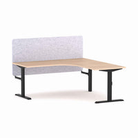 Klass Fixed 90Deg Workstation With AcoustiQ Screen
