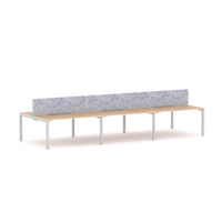 Axis 6 User Double-Sided Desks, 50x50mm Square Leg Design. Includes: AcoustiQ Screen