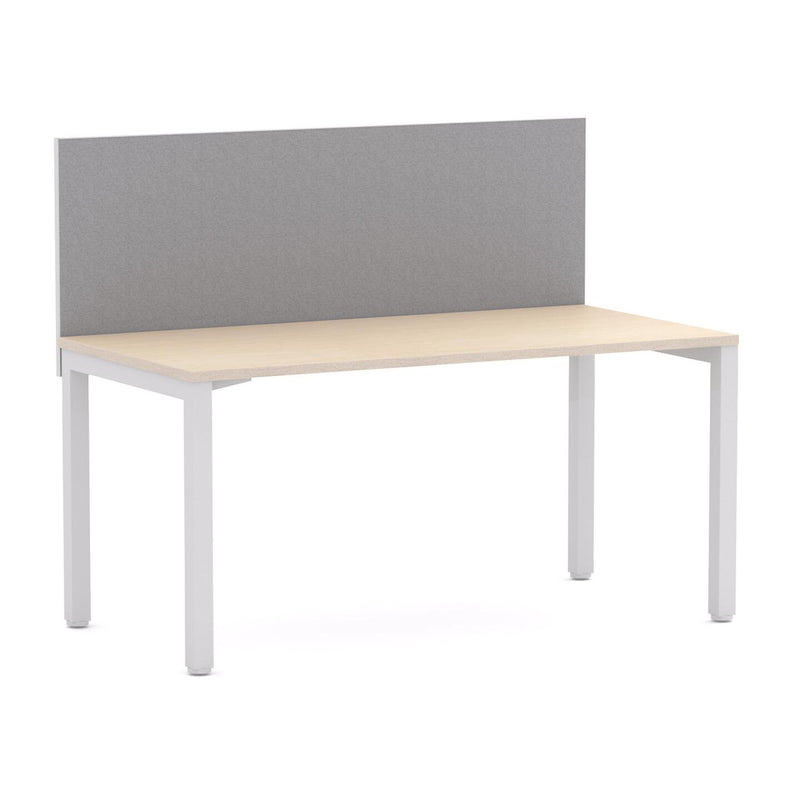 Axis 1 User Single Desk, 50x50mm Square Leg Design. Includes: Edge25 Screen
